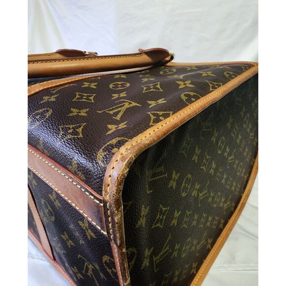 US Based Authentic Louis Vuitton Pet Dog Carrier Bag Monogram Sac Chien - Picture 14 of 17